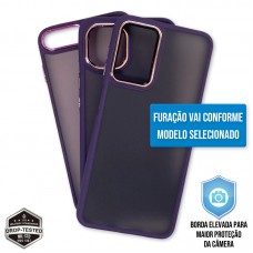 Capa iPhone 7/8 e SE 2020/2022 - Clear Case Fosca Dark Purple